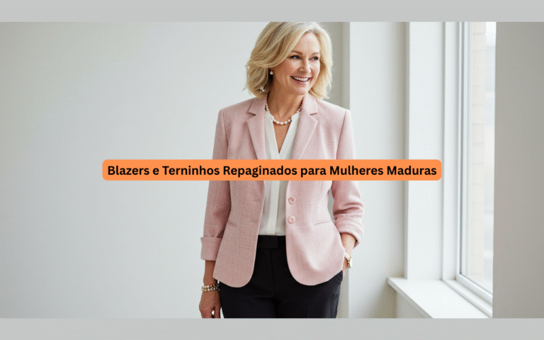 Blazers e Terninhos Repaginados para Mulheres Maduras: Elegância Moderna com Conforto
