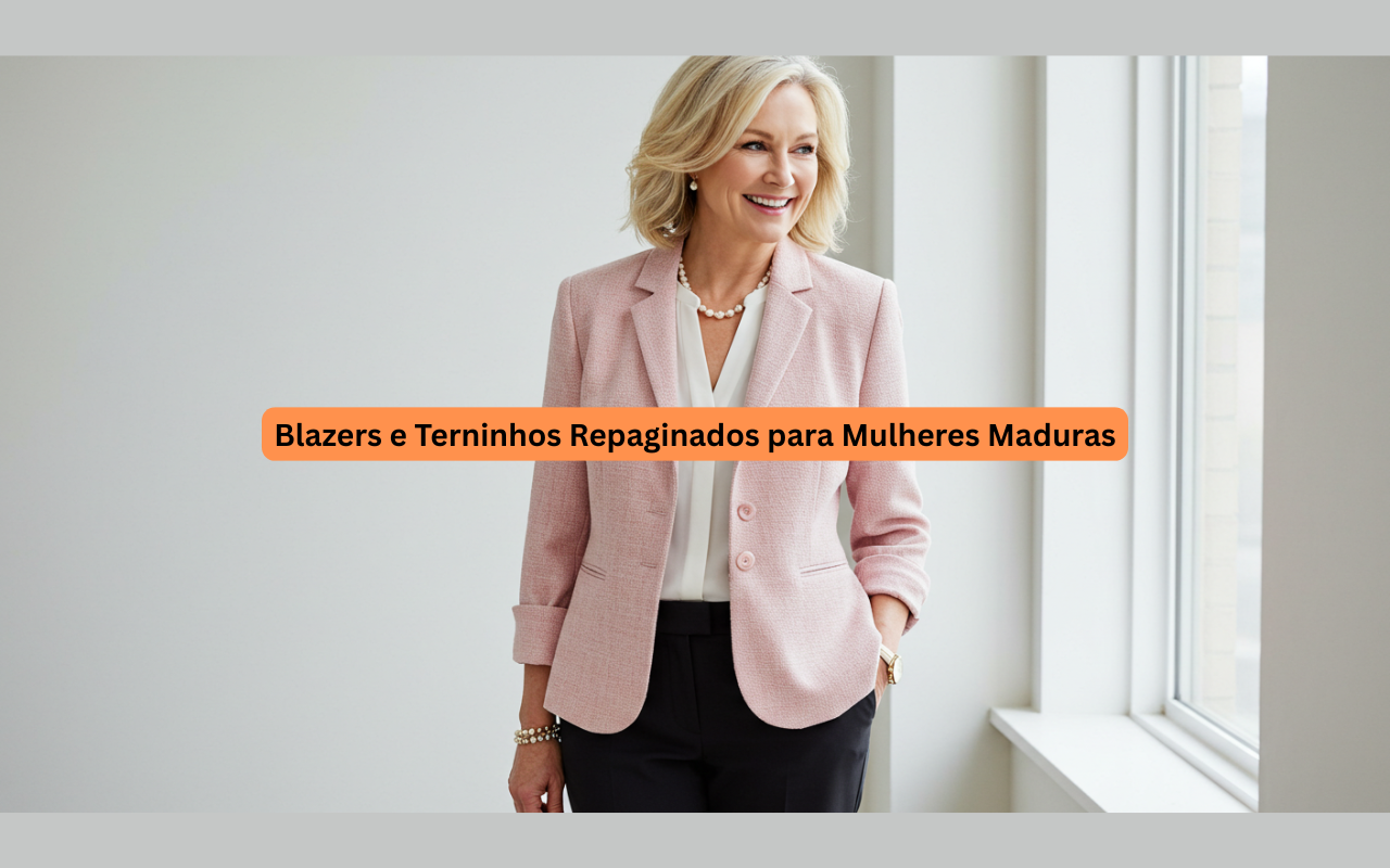 Blazers e Terninhos Repaginados para Mulheres Maduras: Elegância Moderna com Conforto
