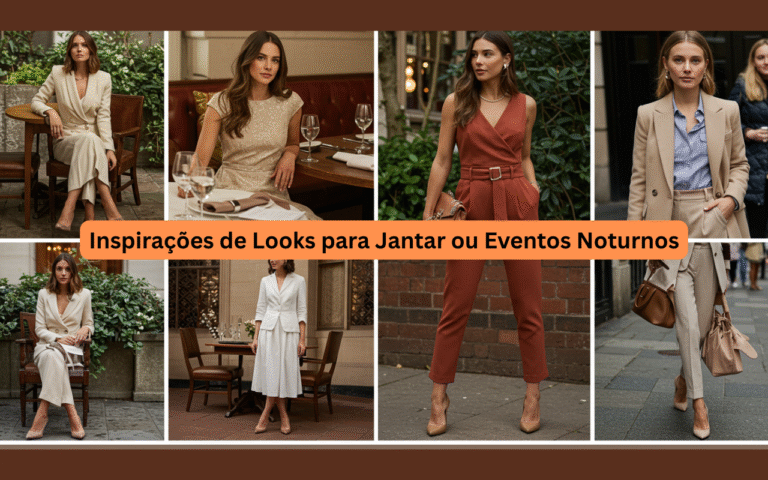 Inspirações de Looks para Jantar ou Eventos Noturnos
