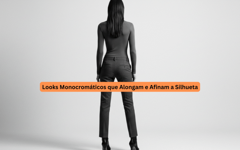 Looks Monocromáticos que Alongam e Afinam a Silhueta