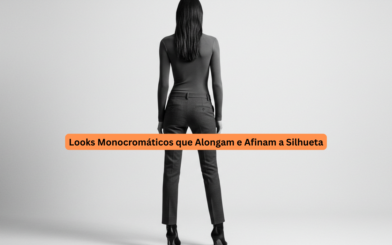Looks Monocromáticos que Alongam e Afinam a Silhueta