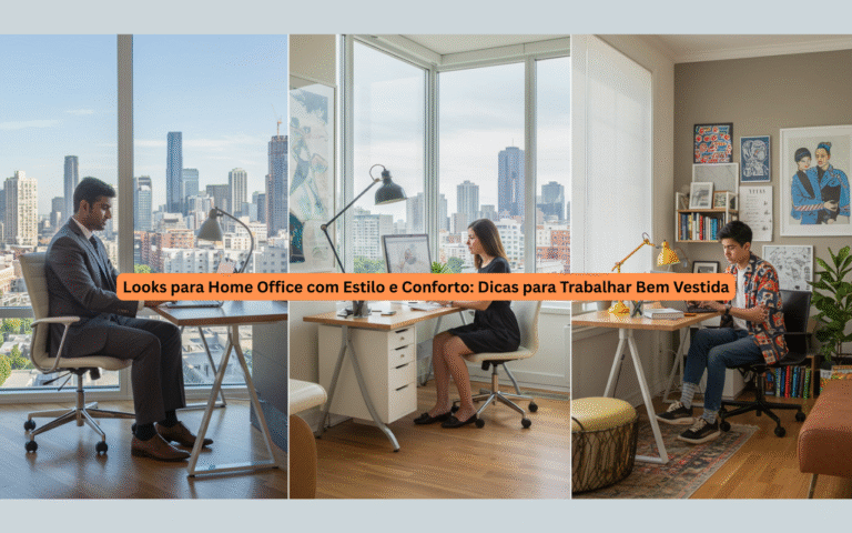 Looks para Home Office com Estilo e Conforto: Dicas para Trabalhar Bem Vestida em Casa