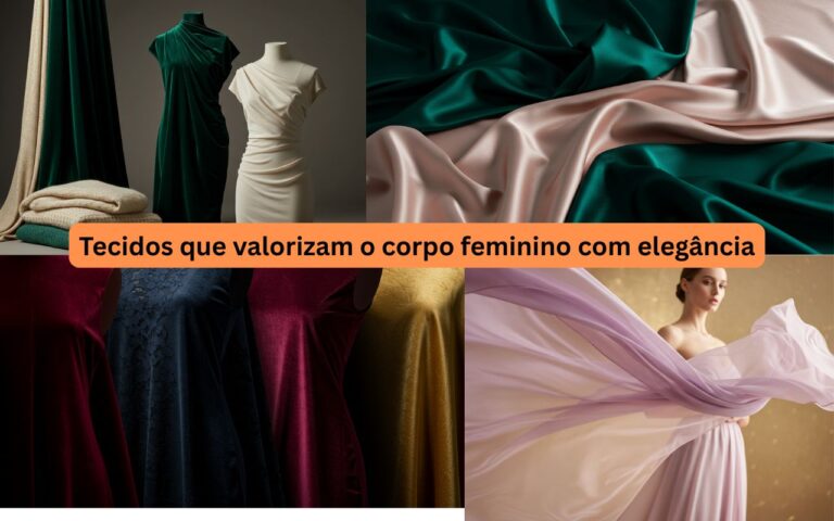 Tecidos que valorizam o corpo feminino com elegância