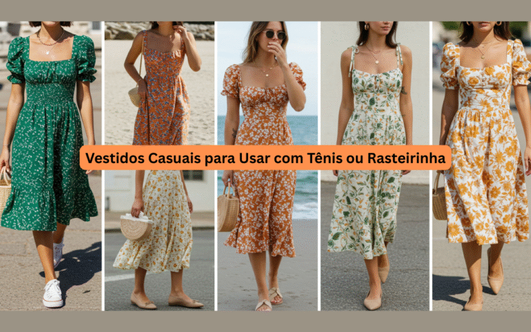 Vestidos Casuais para Usar com Tênis ou Rasteirinha