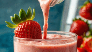 Leia mais sobre o artigo SMOOTHIE DE MORANGO COM AVEIA