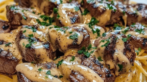 Leia mais sobre o artigo LINGUINE COM FILÉ GRELHADO AO MOLHO CREMOSO DE PARMESÃO