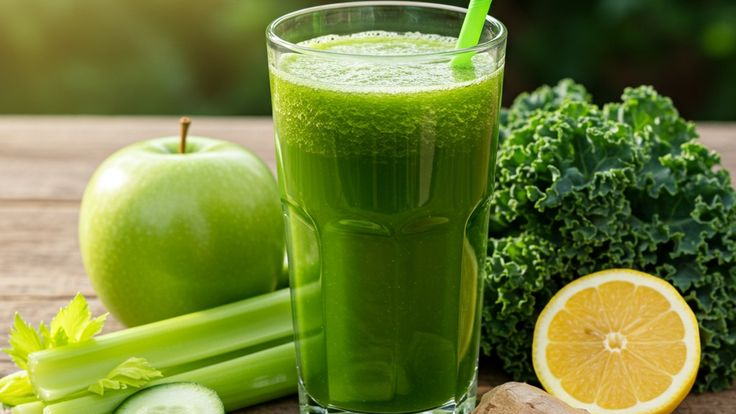 SUCO DETOX DE COUVE COM LIMÃO