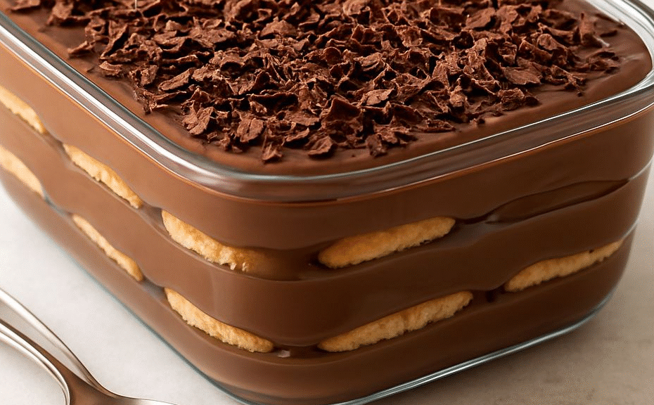 Pavê de Chocolate com Biscoito