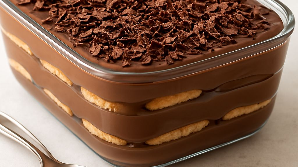 Pavê de Chocolate com Biscoito