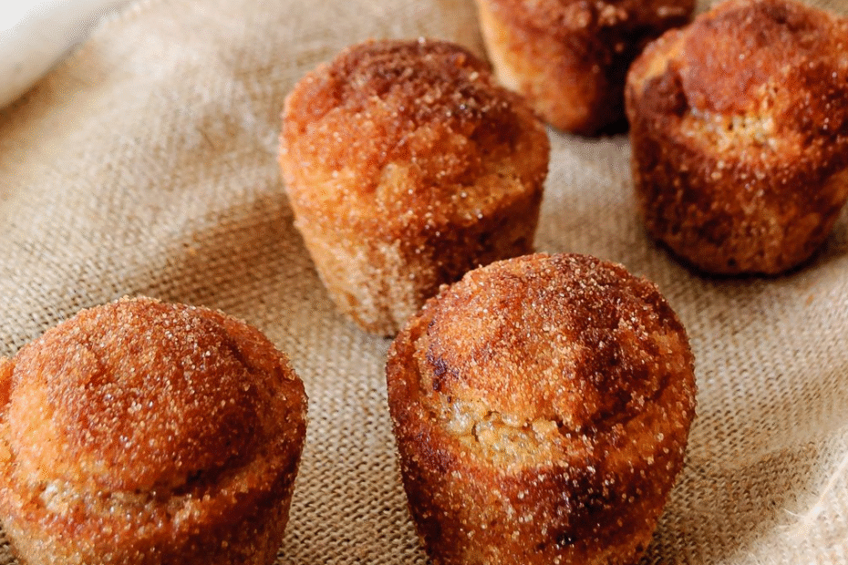 Muffin integral de maçã e canela