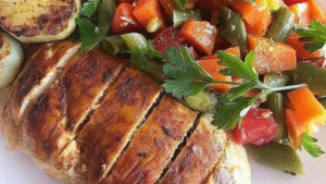 Leia mais sobre o artigo Frango grelhado com legumes no vapor