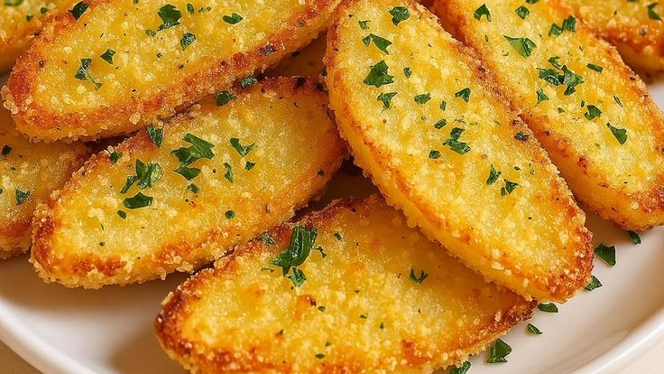 Batatas Assadas com Alho e Parmesão