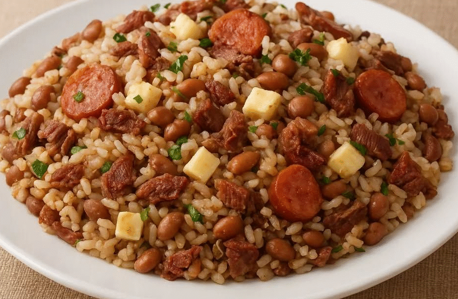 Receita Baião de Dois