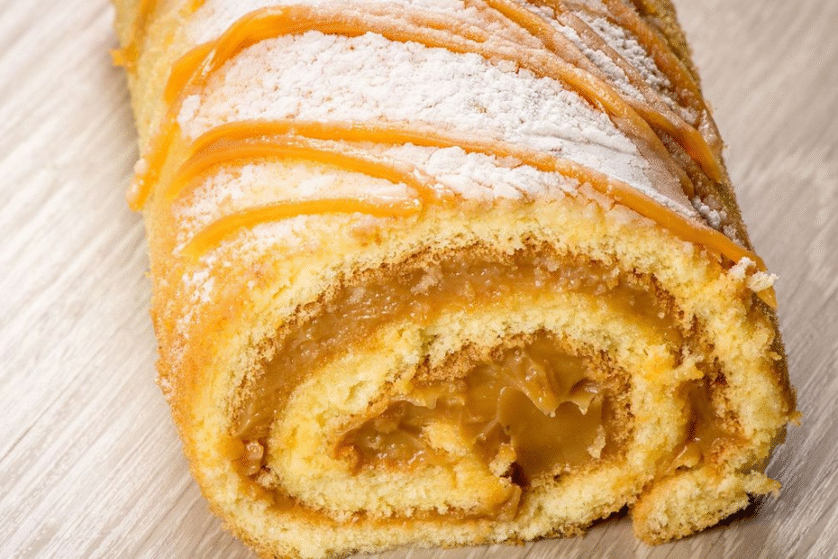 Rocambole de Limão Fofinho e Cremoso