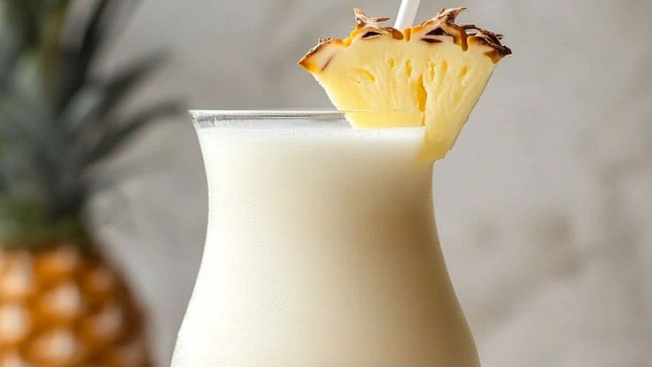 Drink de Abacaxi com Leite de Coco