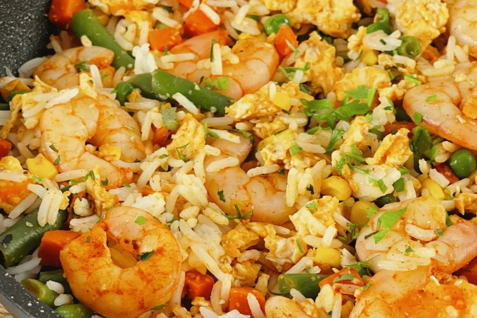 Arroz Frito com Camarão