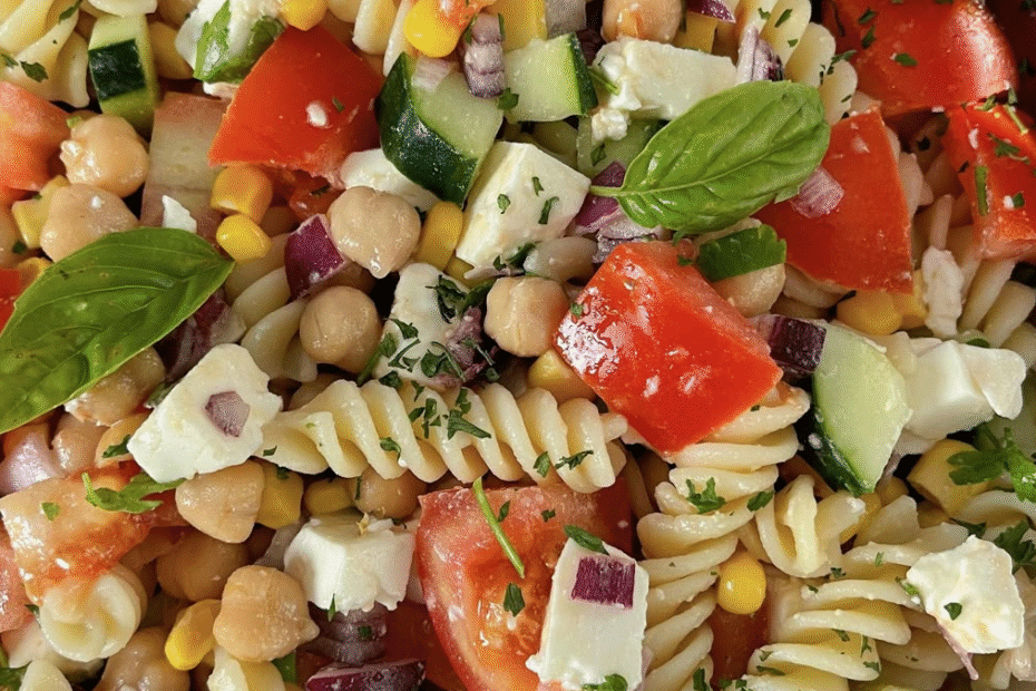 Salada de Macarrão com Legumes Grelhados