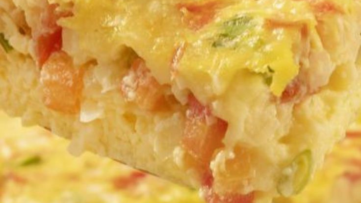 Omelete de Forno com Tomate e Queijo