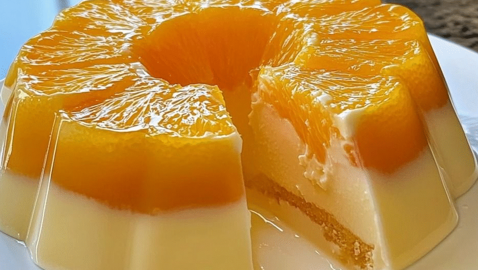 Sobremesa de Gelatina e Creme