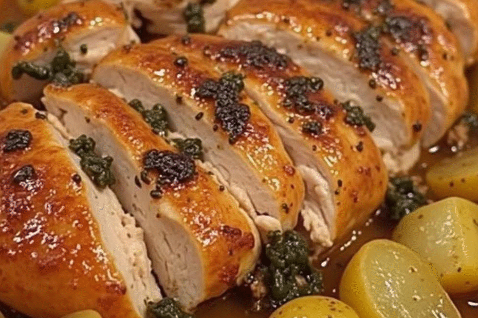 Frango Assado na Panela de Pressão com Batatas