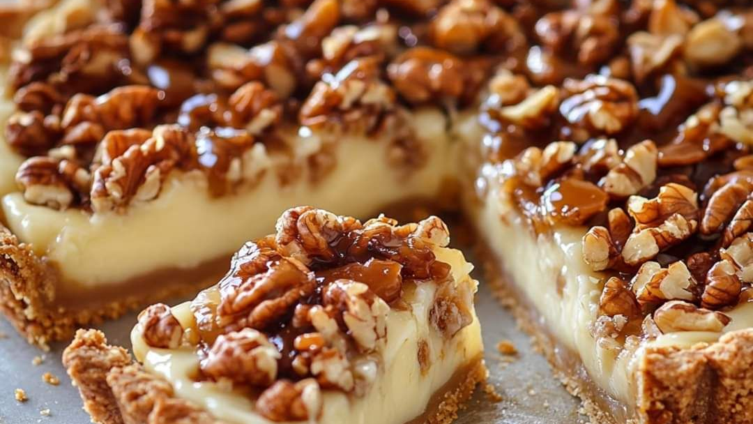 Torta de Coco com Caramelo e Nozes Caramelizadas