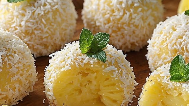 Bombons de Abacaxi com Hortelã