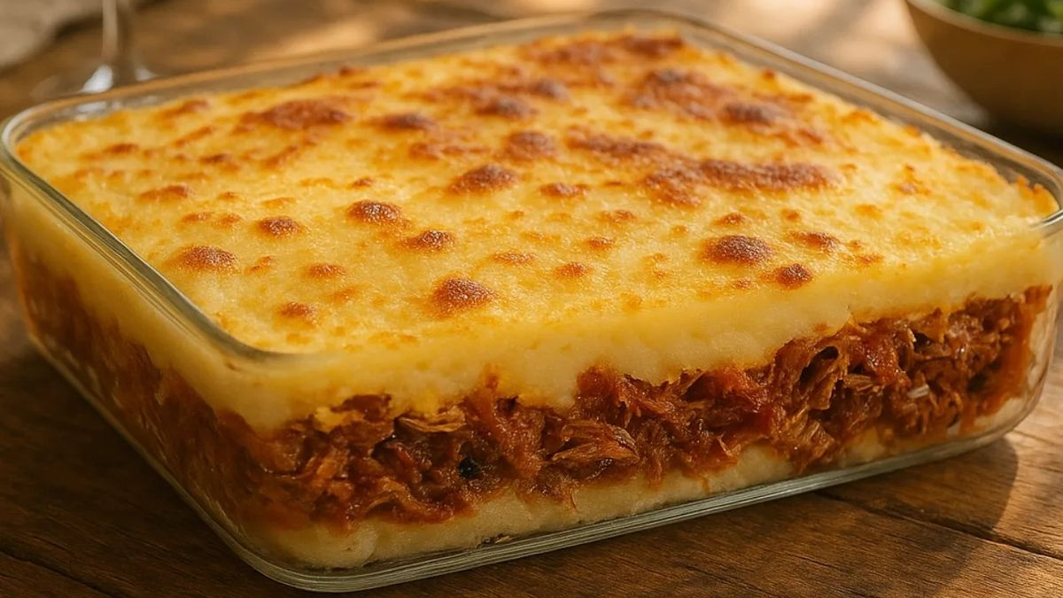 Escondidinho de Carne Seca com Mandioca