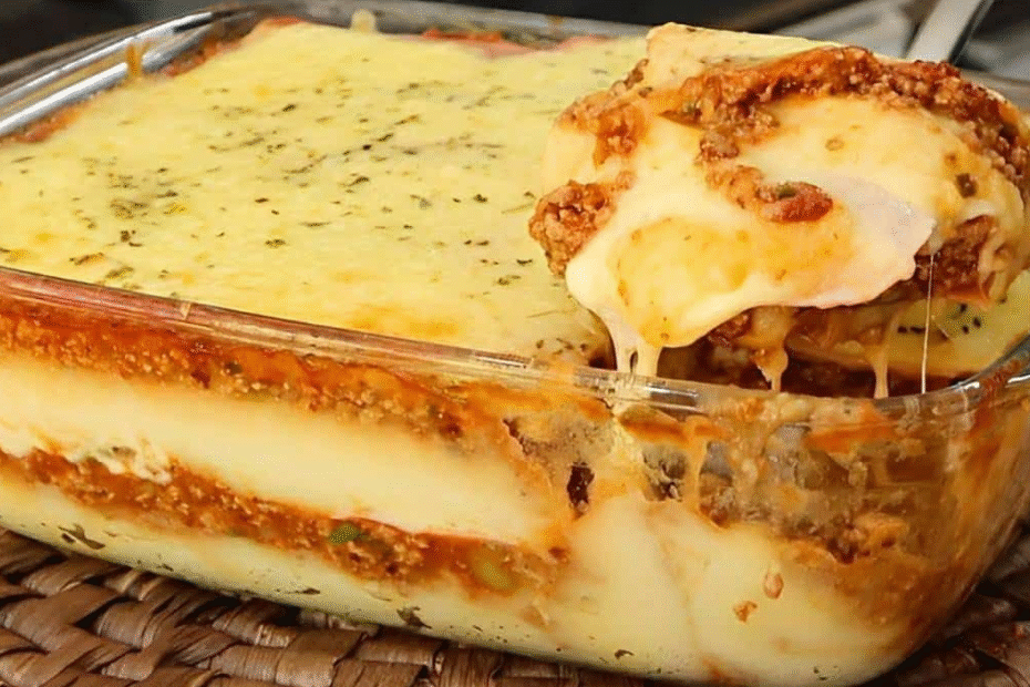 Escondidinho de Carne Moída no Forno