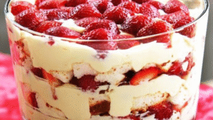 Leia mais sobre o artigo Pavê de cream cheese e morangos