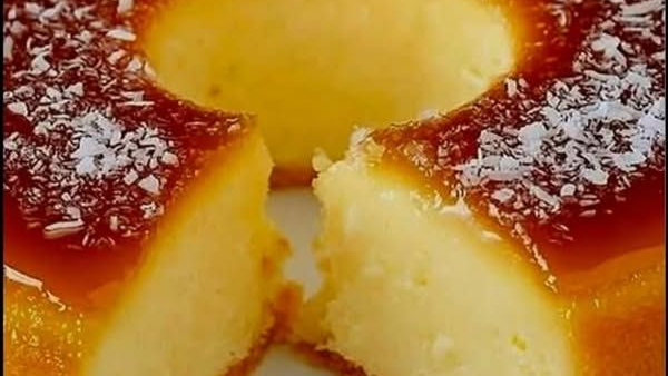 Pudim de Pão com Coco