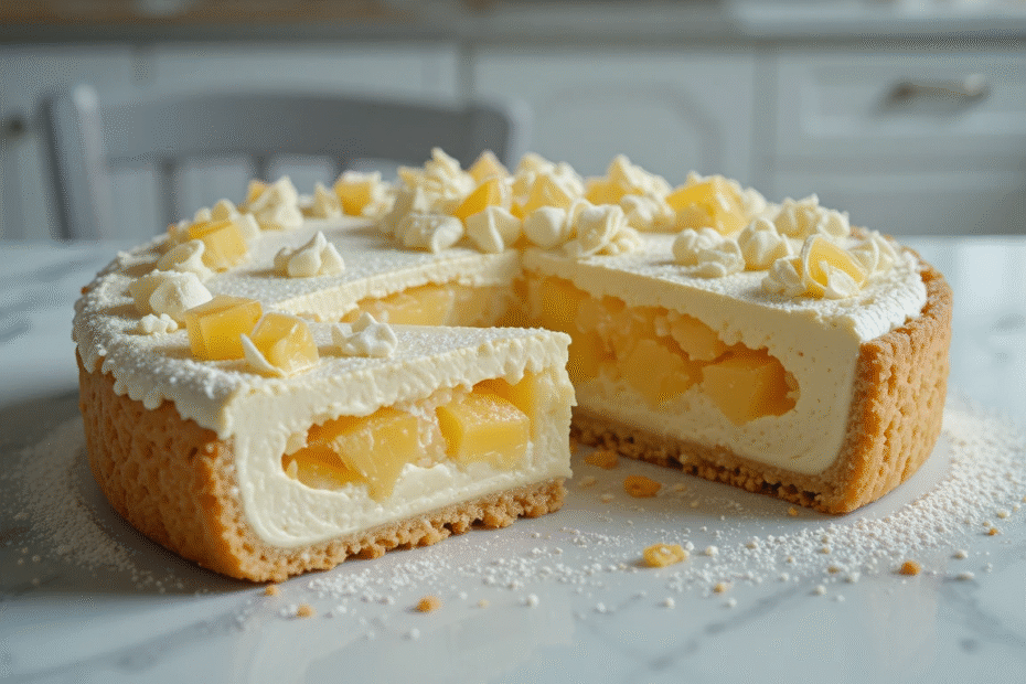 Torta de Abacaxi com Leite Ninho