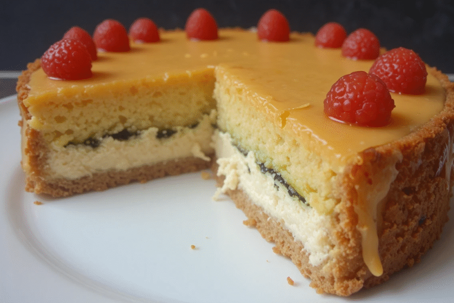 Torta Gelada de Abacaxi com Bis