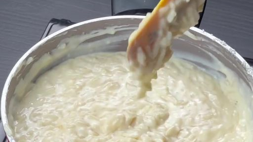 Arroz Doce com Coco e Creme de Leite Fresco