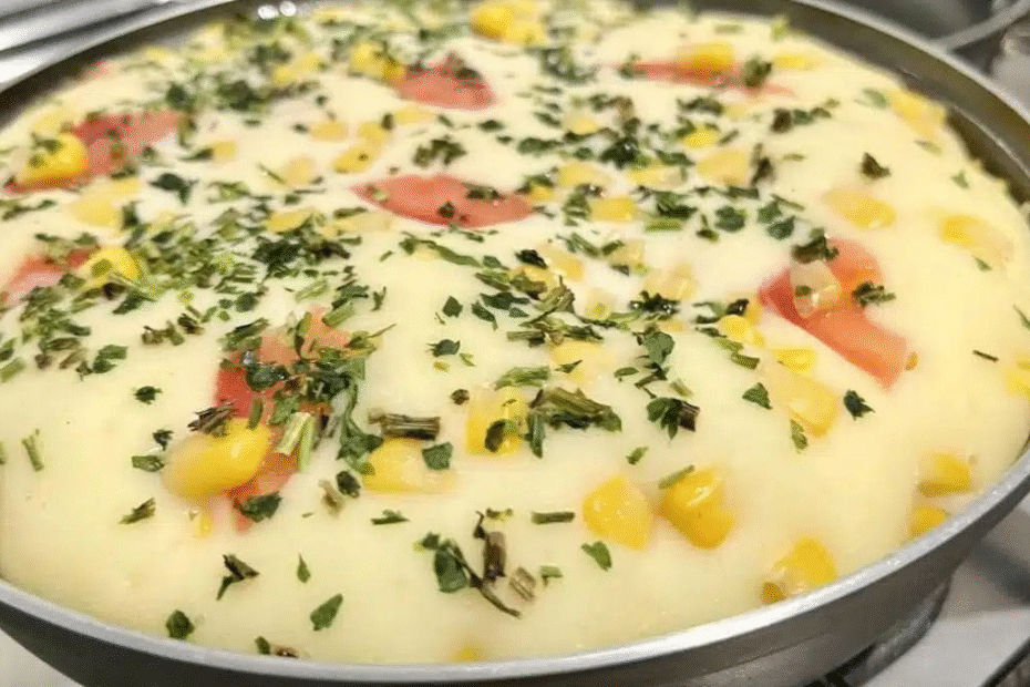 Torta de Frigideira com Massa de Maisena e Leite Integral