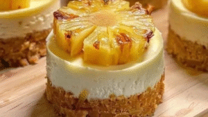 Leia mais sobre o artigo Mini Cheesecake de Abacaxi Caramelizado