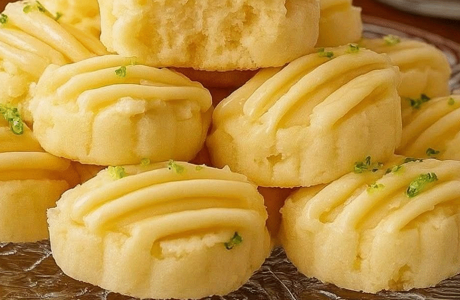 Bolachinhas de Creme de Leite com Raspas de Limão