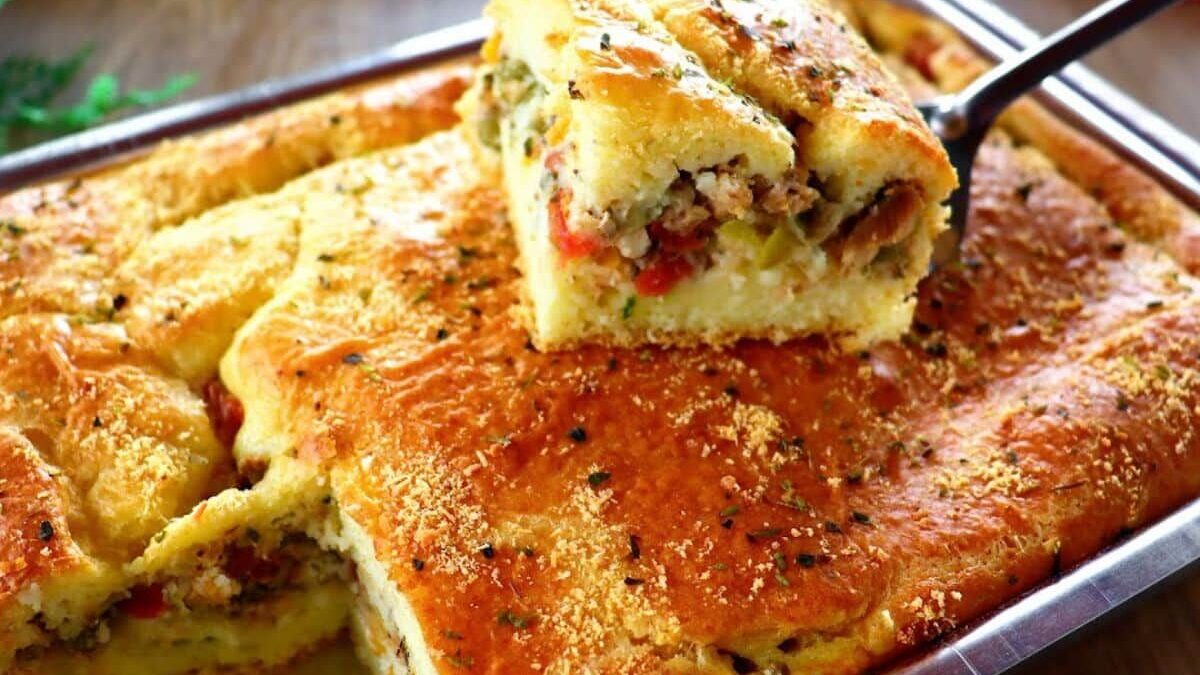 Torta de Sardinha de Liquidificador