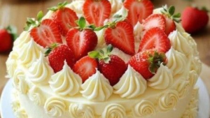 Leia mais sobre o artigo Bolo de Leite Ninho com Morango Cremoso e Muito Irresistível