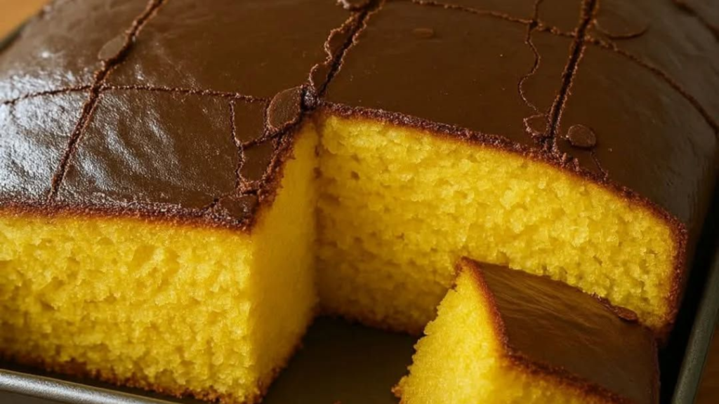 Bolo de Cenoura com Cobertura de Chocolate