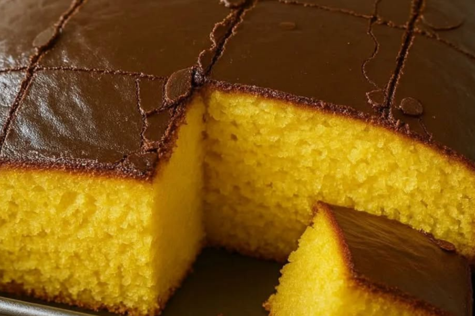 Bolo de Cenoura com Cobertura de Chocolate